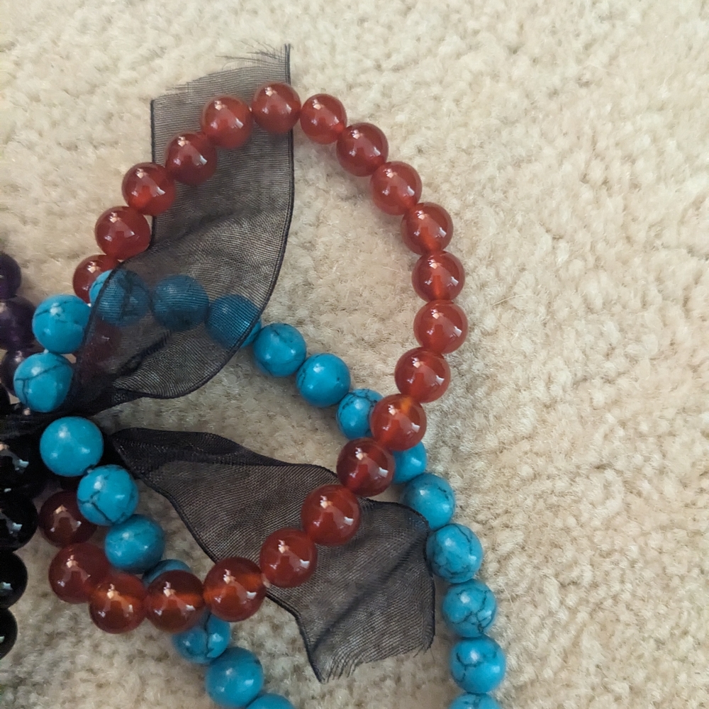 Colorful Beaded Bracelets Set - Picture 2 of 3